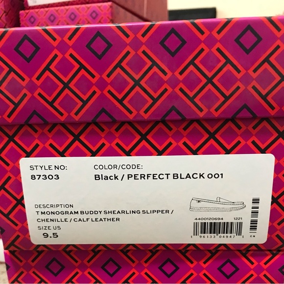 Tory Burch T MONOGRAM BUDDY SHEARLING LOAFER Size 8.5,9,10 - Picture 15 of 16